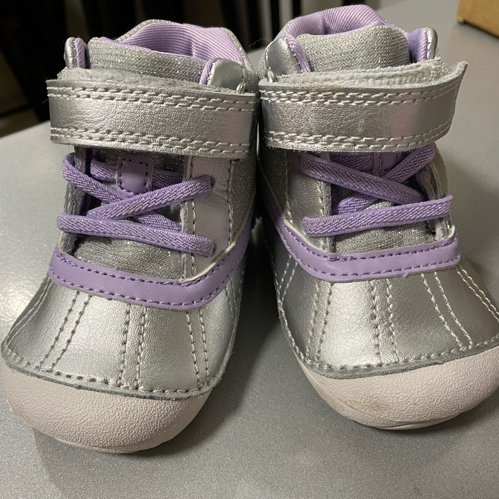 Talley Boots - Silver & Purple (4.5 W)